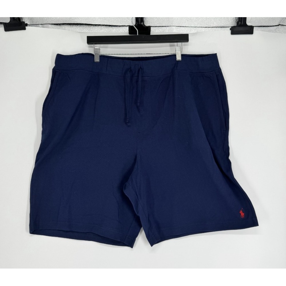 Polo Ralph Lauren Lounge Sweat Shorts Mens 5XL Big 5XB Pony Logo Drawstring Navy